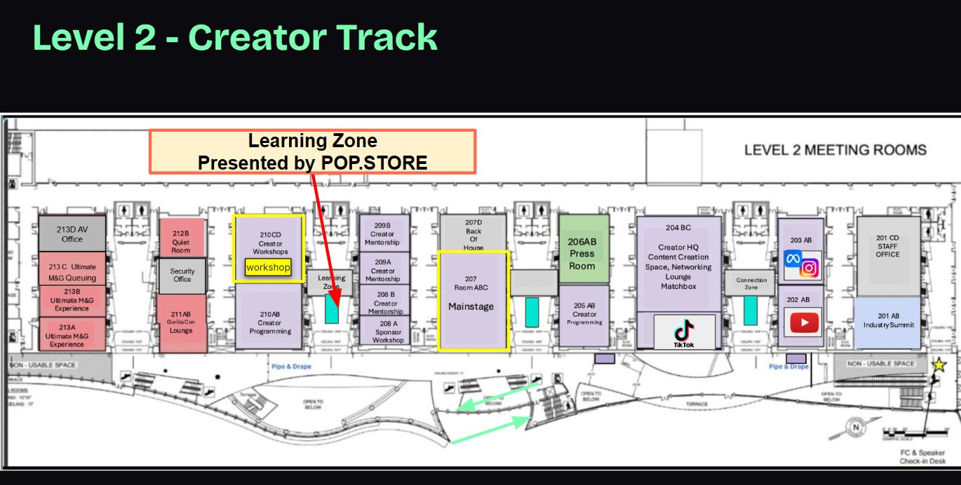 Level 2 — Creator Track · Learning Zone Presented by POP.STORE