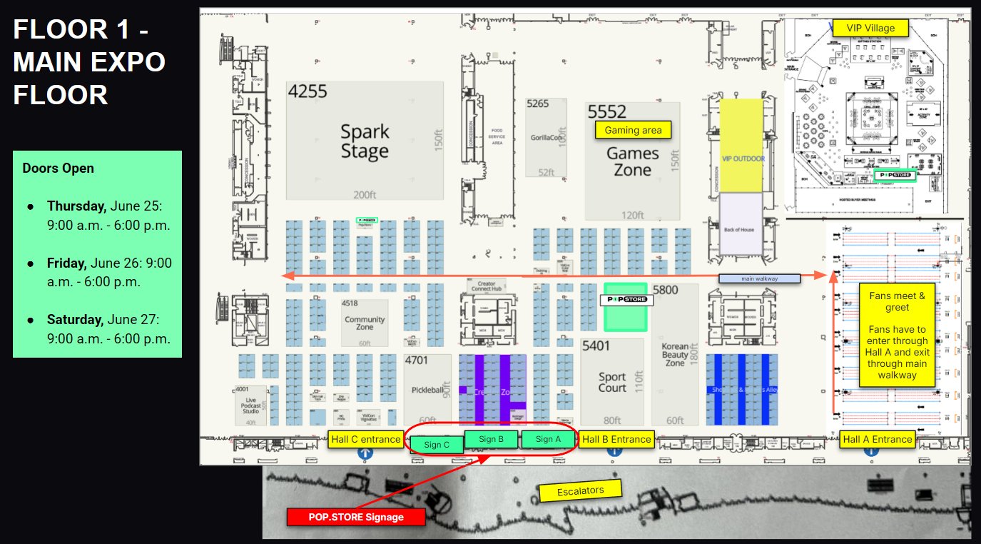 Floor 1 — Main Expo Hall · Booth #5525 highlighted